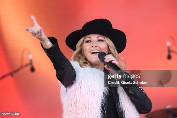 Helene Fischer performs at the Top of the Mountain Closing Concert at Idalp stage on April 30, 2018 in Ischgl, Austria.