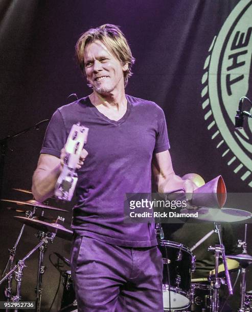 Kevin Bacon of The Bacon Brothers band performs during Mother Nature Network's White House Correspondents' Jam IV on April 27, 2018 at The Hamilton...