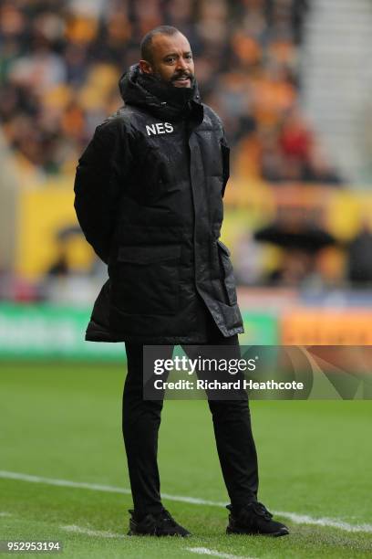 Nuno Espirito Santo, Manager of Wolverhampton Wanderers looks on during the Sky Bet Championship match between Wolverhampton Wanderers and Sheffield...