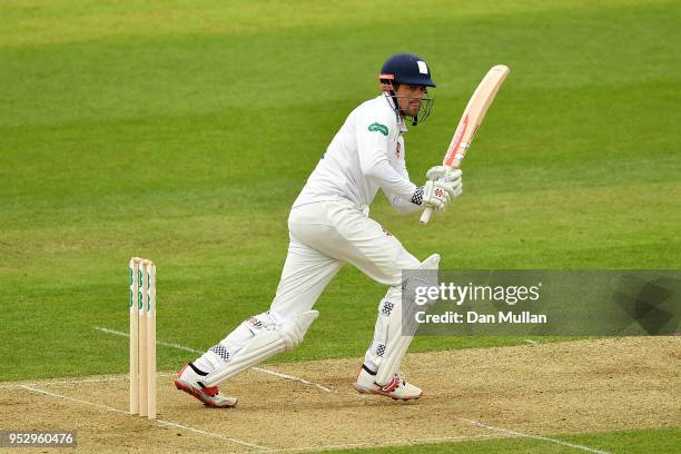 Alastair Cook of Essex bats during day four of the Specsavers County Championship Division One match between Hampshire and Essex at Ageas Bowl on...