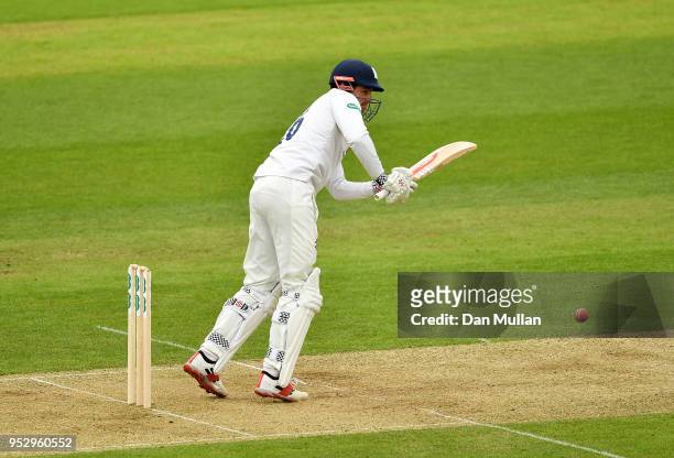 Alastair Cook of Essex bats during day four of the Specsavers County Championship Division One match between Hampshire and Essex at Ageas Bowl on...
