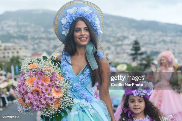 Madeira Flower Festival Parade 2018 in Funchal, the capital of Madeira Island. The Flower Festival is one of Madeira biggest celebrations and a...