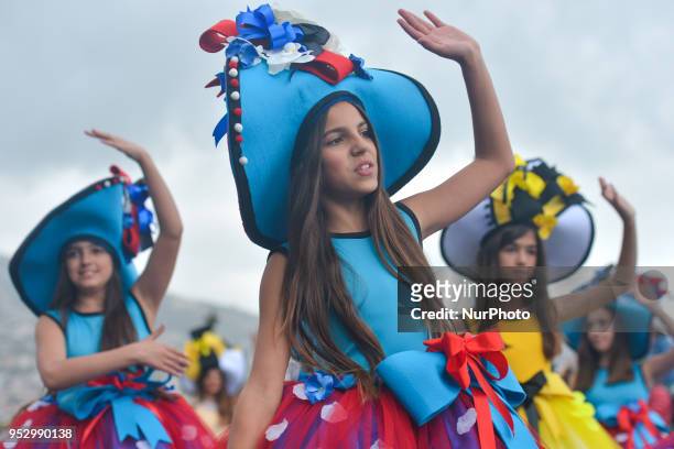 Madeira Flower Festival Parade 2018 in Funchal, the capital of Madeira Island. The Flower Festival is one of Madeira biggest celebrations and a...