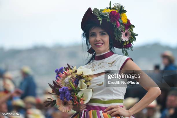 Madeira Flower Festival Parade 2018 in Funchal, the capital of Madeira Island. The Flower Festival is one of Madeira biggest celebrations and a...