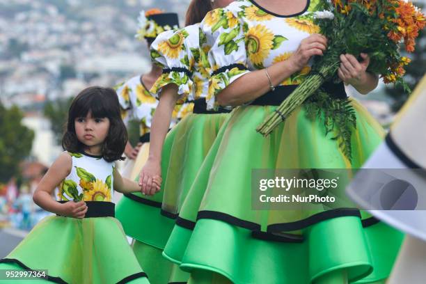 Madeira Flower Festival Parade 2018 in Funchal, the capital of Madeira Island. The Flower Festival is one of Madeira biggest celebrations and a...