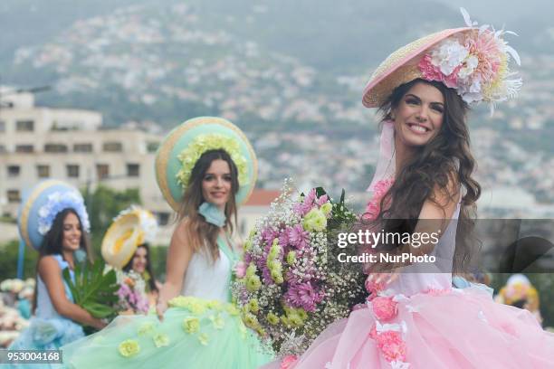 Madeira Flower Festival Parade 2018 in Funchal, the capital of Madeira Island. The Flower Festival is one of Madeira biggest celebrations and a...