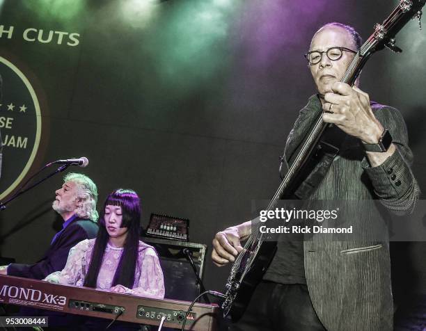 Rolling Stones Keyboardist Chuck Leavell joins NBC Nightly News/Dateline anchor Lester Holt on stage during Mother Nature Network's White House...