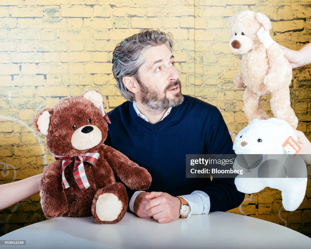 Ronnen Harary, chief executive officer of Spin Master Corp., sits for