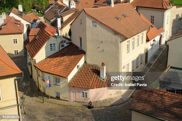 tourist in prague, czech republic - isabel pavia stock pictures, royalty-free photos & images