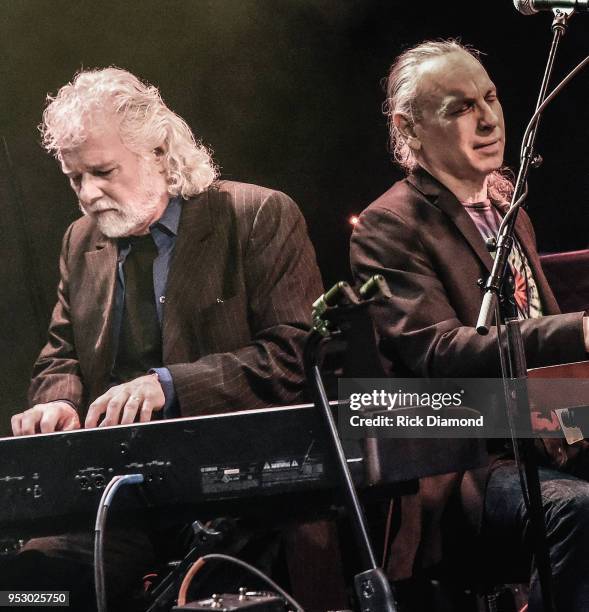 Rolling Stone Keyboardist Chuck Leavell joins Jeff Pearlman of The Mooncussers on stage during Mother Nature Network Presents White House...