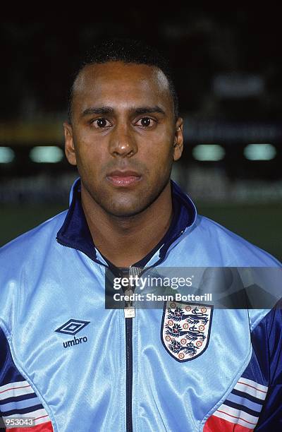 Portrait of David Rocastle of England ''B'' before the International Friendly match against Spain ''B'' played in Castellon, Spain. England ''B'' won...