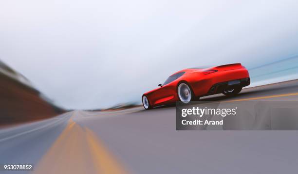 Car Red Racing Road 13,668 Red Sports Car Driving Stock Photos, High-Res Pictures, and ...