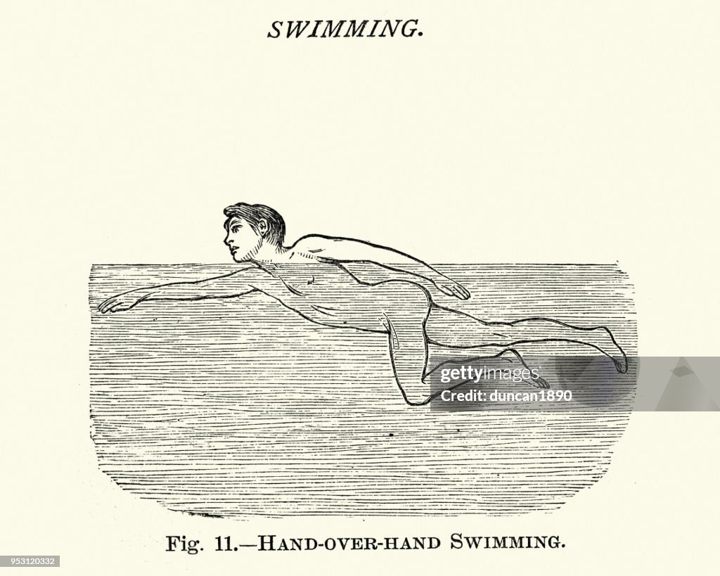 Victorians sports, Swimming Front crawl