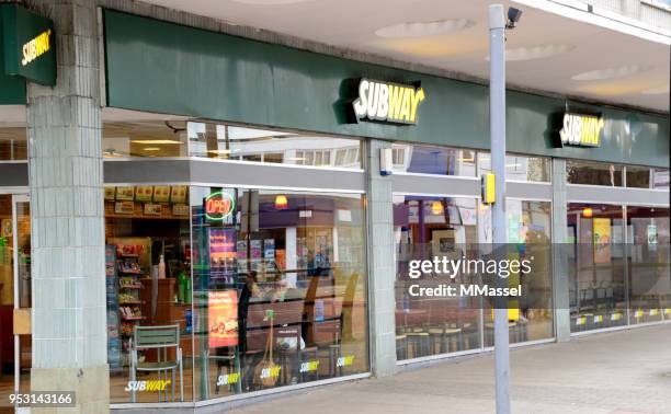 subway store - sandwich advertising stock pictures, royalty-free photos & images
