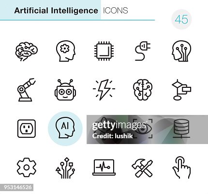 Inteligencia artificial - iconos perfecto Pixel Inteligencia artificial - iconos perfecto Pixel