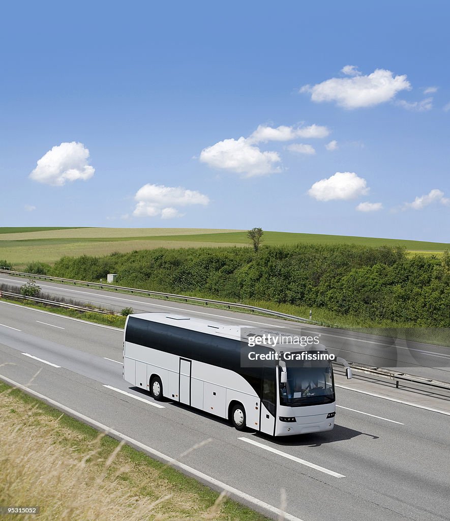 Bus fahren auf Deutsche Autobahn