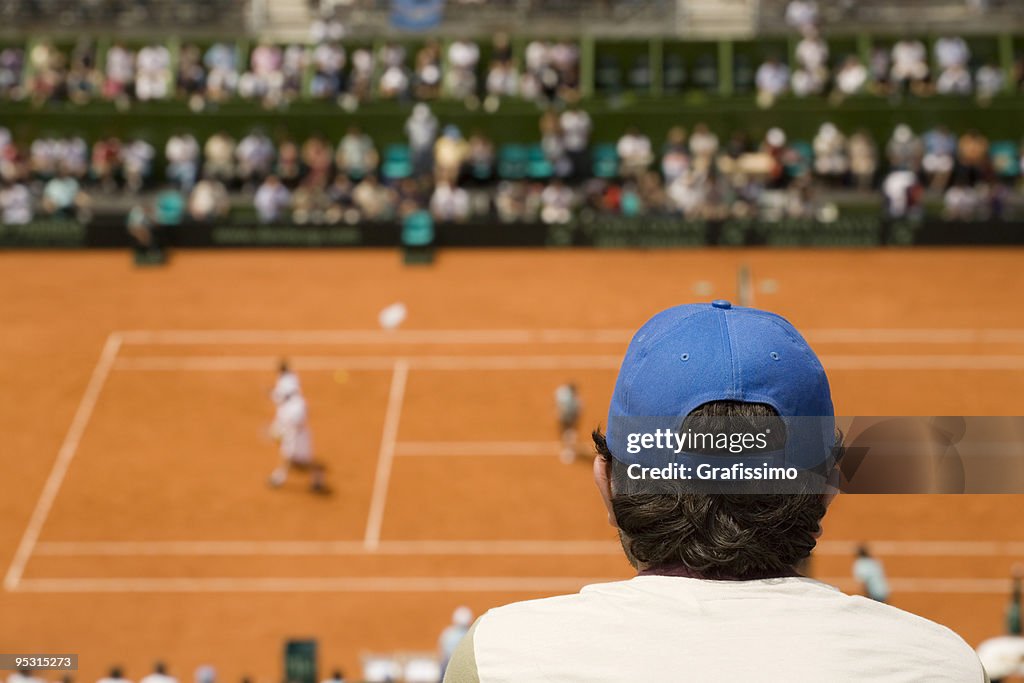 Audiencia en partido de tenis