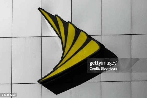 Sprint Corp. Logo is displayed on the exterior of a store location in New York, U.S. On Monday, April 30, 2018. Sprint Corp. Suffered its worst stock...