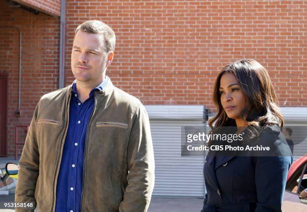 Where Everybody Knows Your Name" - Pictured: Chris O'Donnell and Nia Long . NCIS partners with the FBI after a Marine is murdered by a rare nerve...
