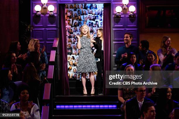 The Late Late Show with James Corden airing Wednesday, April 25 with guests Chelsea Clinton. Mackenzie Davis, and Mark Ruffalo. Pictured: Chelsea...