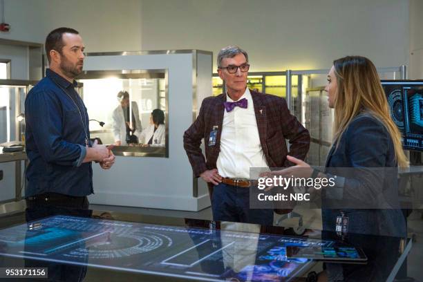 Let it Go" Episode 320 -- Pictured: Sullivan Stapleton as Kurt Weller, Bill Nye as Himself, Ashley Johnson as Patterson --