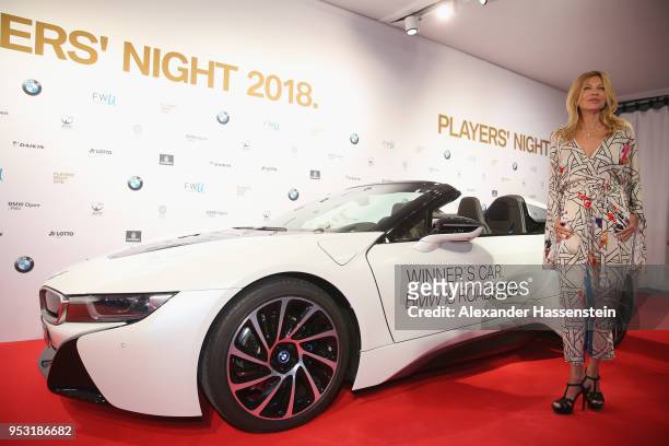 Ursula Karven arrives at the Players Night 2018 on day 3 of the BMW Open by FWU at MTTC IPHITOS on April 30, 2018 in Munich, Germany.