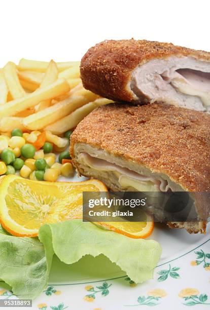 cordon blue,isolated - cordon bleu stock pictures, royalty-free photos & images