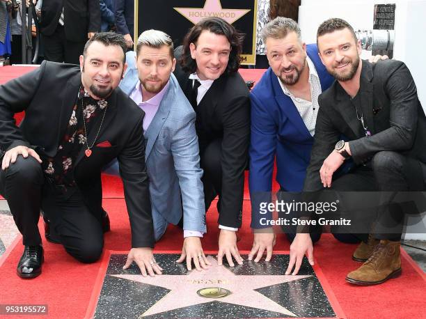 Is honored with a star on the Hollywood Walk of Fame on April 30, 2018 in Hollywood, California.