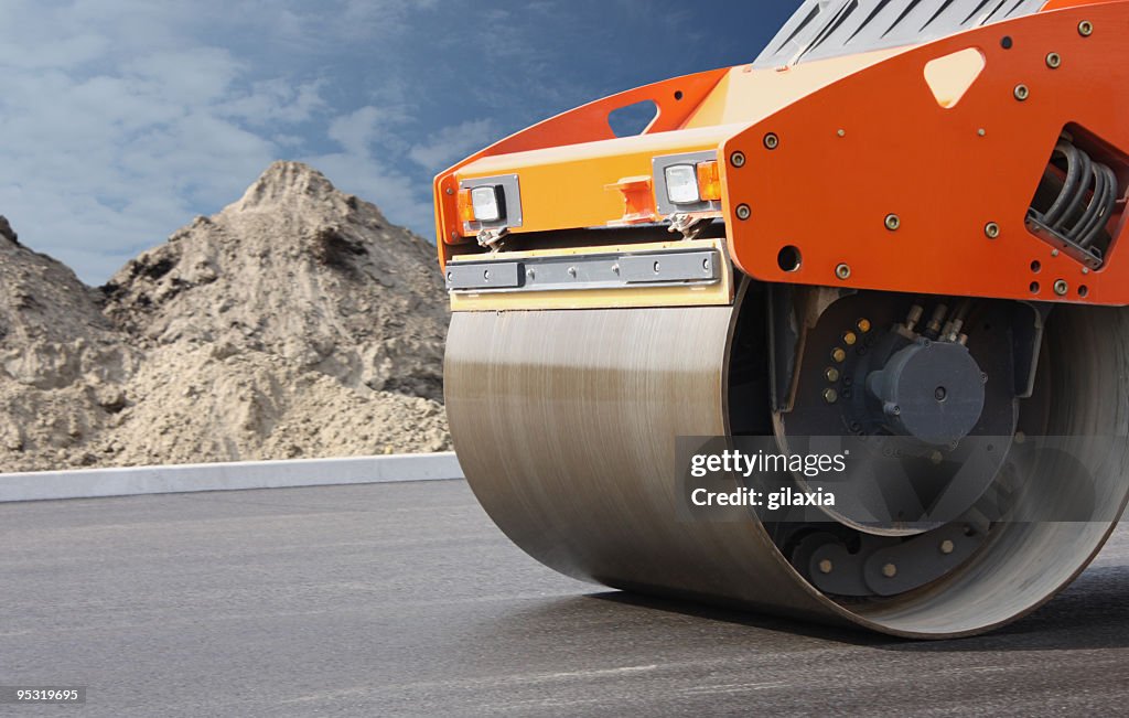 Road construction.