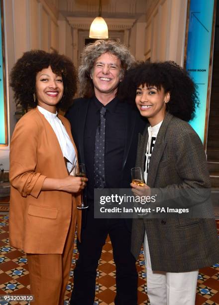 Nubya Garcia, Pat Metheny and Esperanza Spalding at the Jazz FM Awards at Shoreditch Town Hall, in east London.