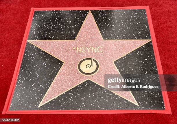 Nsync Star NSYNC is honored with a star on the Hollywood Walk of Fame on April ...