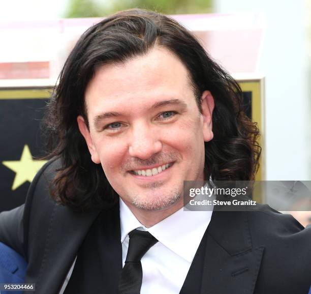 Chasez of NSYNC Honored With Star On The Hollywood Walk Of Fame on April 30, 2018 in Hollywood, California.