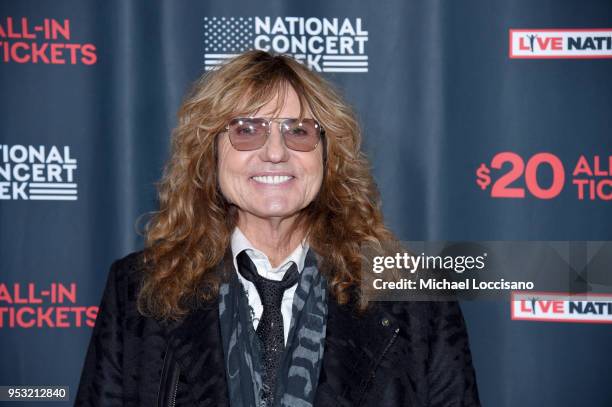 Singer David Coverdale of Whitesnake attends Live Nation's celebration of the 4th annual National Concert Week at Live Nation on April 30, 2018 in...