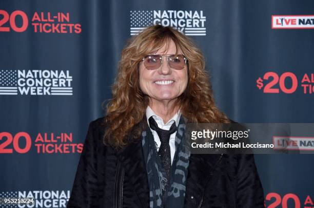 Singer David Coverdale of Whitesnake attends Live Nation's celebration of the 4th annual National Concert Week at Live Nation on April 30, 2018 in...