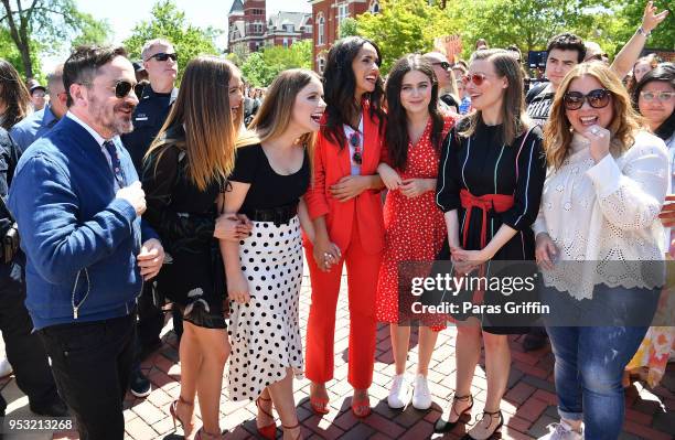 Ben Falcone, Debby Ryan, Jessie Ennis, Adria Arjona, Molly Gordon, Gillian Jacobs, and Melissa McCarthy and Melissa McCarthy attend the "Life Of The...