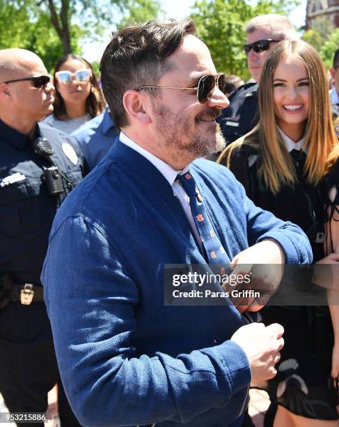 Actor Ben Falcone attends the "Life Of The Party" Auburn Tour at Auburn University on April 30, 2018 in Auburn, Alabama.