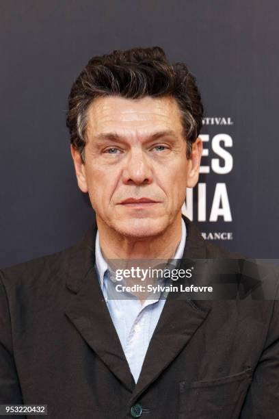 Actor Marc Lavoine attends Series Mania Lille Hauts de France festival day 4 photocall on April 30, 2018 in Lille, France.