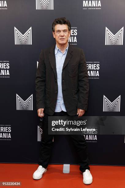 Actor Marc Lavoine attends Series Mania Lille Hauts de France festival day 4 photocall on April 30, 2018 in Lille, France.