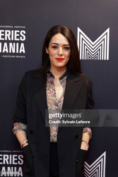 Actress Sofia Essaidi attends Series Mania Lille Hauts de France festival day 4 photocall on April 30, 2018 in Lille, France.