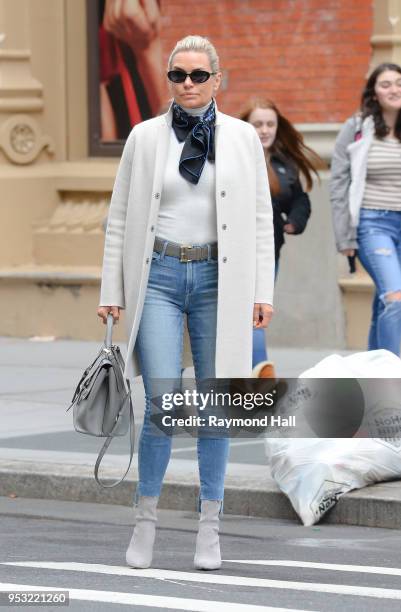 Model Yolanda Hadid is seen walking Noho on April 30, 2018 in New York City.