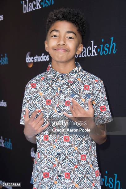 The cast and executive producers of Walt Disney Television via Getty Images's critically-acclaimed hit comedy "black-ish" attended the Walt Disney...