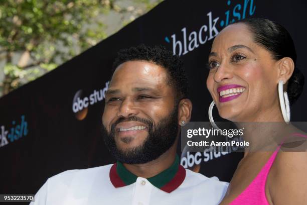 The cast and executive producers of Walt Disney Television via Getty Images's critically-acclaimed hit comedy "black-ish" attended the Walt Disney...