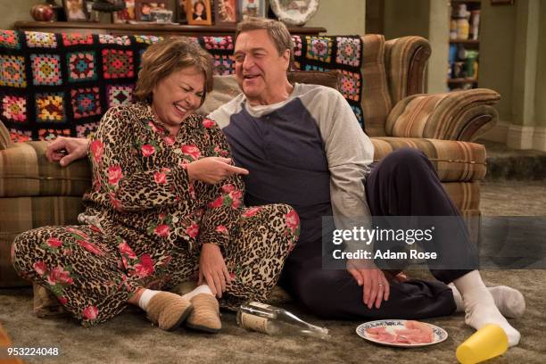 Netflix & Pill" - After celebrating their 45th anniversary, Roseanne reveals to Dan a bigger problem with her bad knee. Meanwhile, Crystal announces...