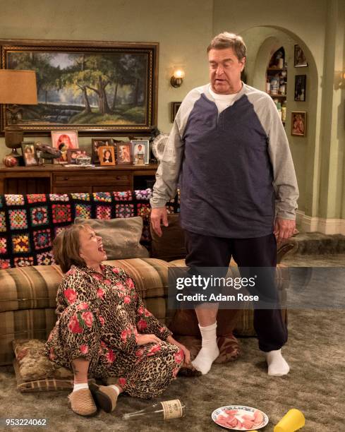 Netflix & Pill" - After celebrating their 45th anniversary, Roseanne reveals to Dan a bigger problem with her bad knee. Meanwhile, Crystal announces...