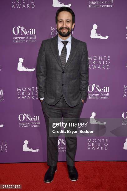 Lin-Manuel Miranda attends The Eugene O'Neill Theater Center's 18th Annual Monte Cristo Award Honoring Lin-Manuel Miranda at Edison Ballroom on April...