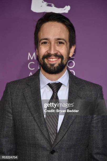 Lin-Manuel Miranda attends The Eugene O'Neill Theater Center's 18th Annual Monte Cristo Award Honoring Lin-Manuel Miranda at Edison Ballroom on April...