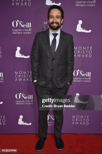 Lin-Manuel Miranda attends The Eugene O'Neill Theater Center's 18th Annual Monte Cristo Award Honoring Lin-Manuel Miranda at Edison Ballroom on April...