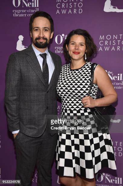 Lin-Manuel Miranda and Vanessa Nadal attend The Eugene O'Neill Theater Center's 18th Annual Monte Cristo Award Honoring Lin-Manuel Miranda at Edison...