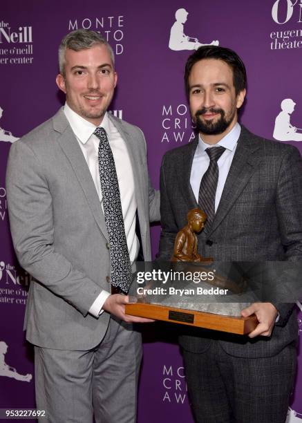 Preston Whiteway and Lin-Manuel Miranda attend The Eugene O'Neill Theater Center's 18th Annual Monte Cristo Award Honoring Lin-Manuel Miranda at...