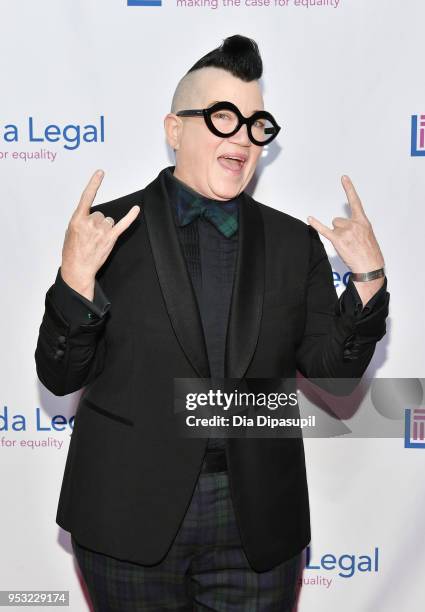 Actor Lea DeLaria attends the Lambda Legal 2018 National Liberty Awards at Pier 60 on April 30, 2018 in New York City.